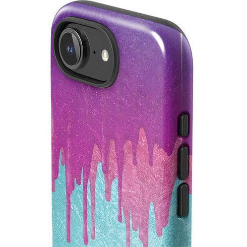 Paint Splatter Purple iPhone 16e Impact Case
