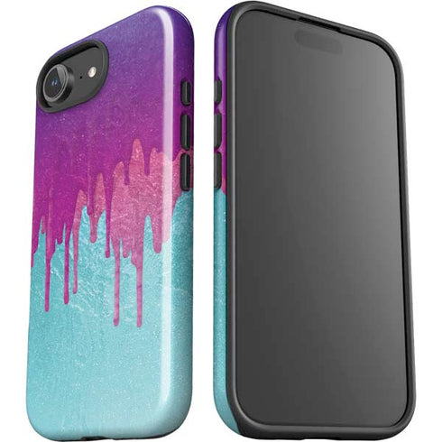 Paint Splatter Purple iPhone 16e Impact Case