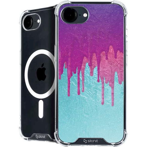 Paint Splatter Purple iPhone 16e MagSafe Case