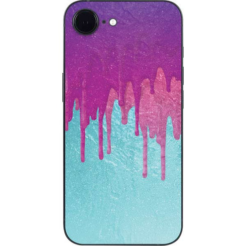 Paint Splatter Purple iPhone 16e Skin