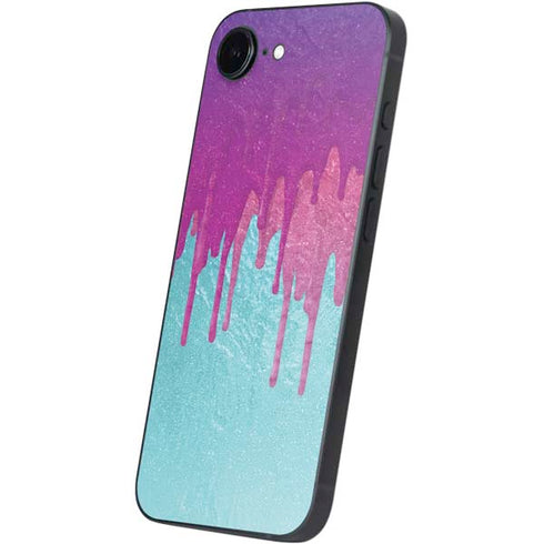 Paint Splatter Purple iPhone 16e Skin