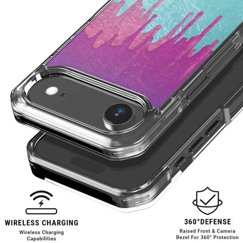 Paint Splatter Purple iPhone 17 Air MagSafe Case