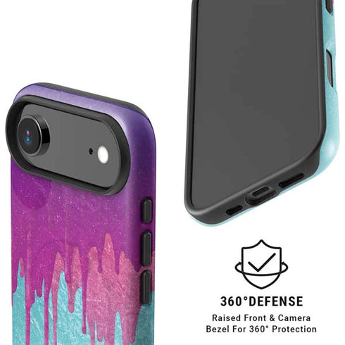Paint Splatter Purple iPhone 17 Air Magsafe Impact Case