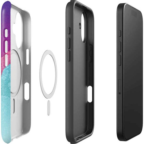 Paint Splatter Purple iPhone 17 Magsafe Impact Case