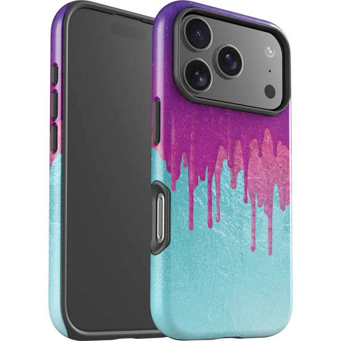 Paint Splatter Purple iPhone 17 Pro Impact Case