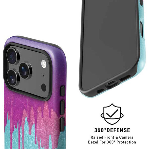 Paint Splatter Purple iPhone 17 Pro Magsafe Impact Case