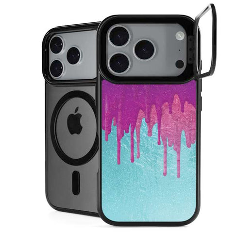 Paint Splatter Purple iPhone 18 Pro Kickstand Case