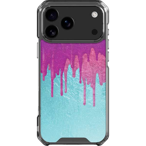 Paint Splatter Purple iPhone 18 Pro Max Clear Case