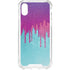 Paint Splatter Purple iPhone XS Clear Case
