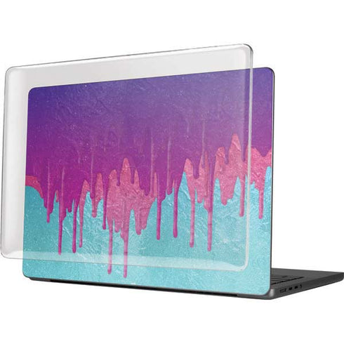 Paint Splatter Purple MacBook Pro 14in (2021-24) Case plus Skin