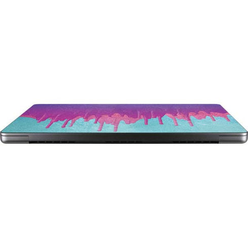 Paint Splatter Purple Apple MacBook Pro 14-inch Skin