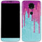 Paint Splatter Purple Moto E5 Plus Skin