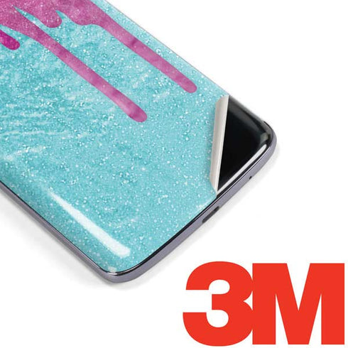 Paint Splatter Purple Moto E5 Plus Skin