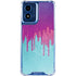Paint Splatter Purple Moto G 5G (2024) Clear Case