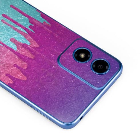 Paint Splatter Purple Moto G Play 4G (2024) Skin