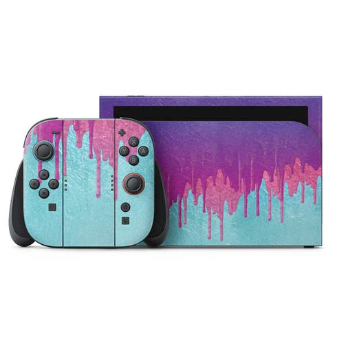 Paint Splatter Purple Nintendo Skins