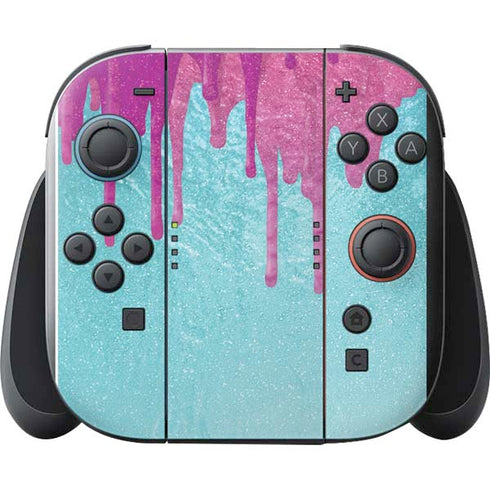Paint Splatter Purple Nintendo Switch 2 (2025) with Joy-Con Skin