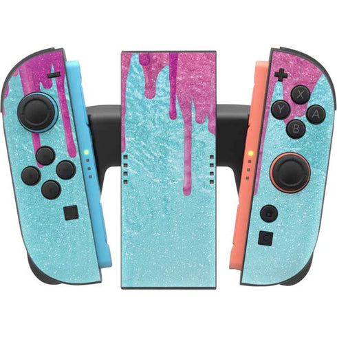 Paint Splatter Purple Nintendo Switch 2 (2025) Joy-Con Controller Skin