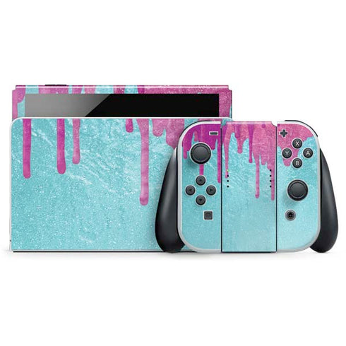 Paint Splatter Purple Nintendo Skins
