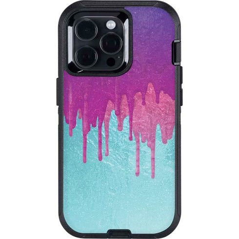 Paint Splatter Purple Otterbox Defender iPhone Skin