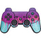 Paint Splatter Purple PS3 Dual Shock wireless controller Skin