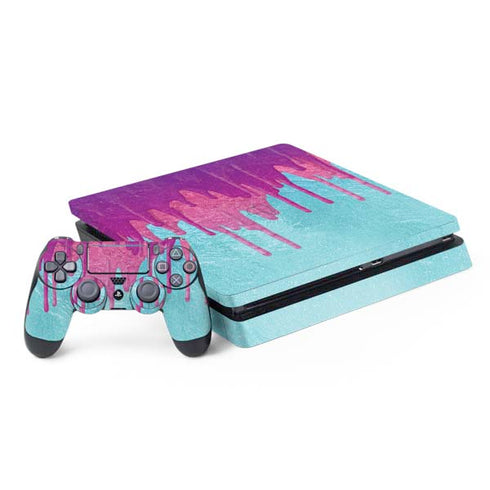 Paint Splatter Purple PlayStation PS4 Skins