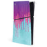 Paint Splatter Purple PS5 Slim Digital Edition Console Skin