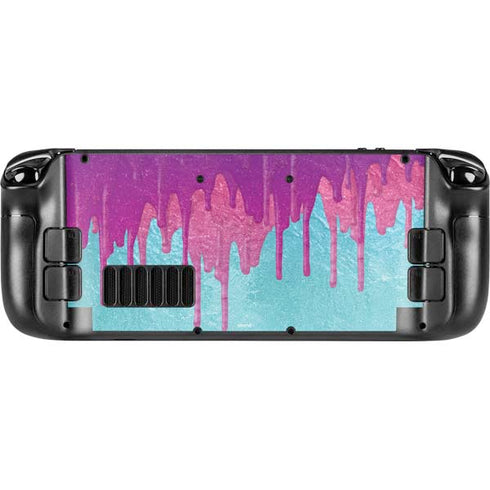 Paint Splatter Purple Steam Deck Handheld Gaming Computer Skin