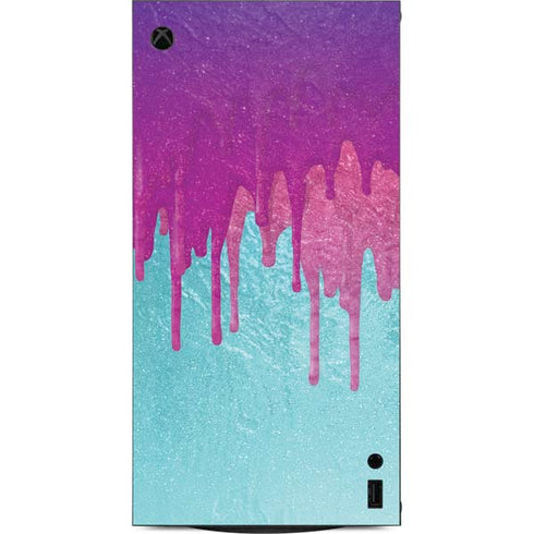 Paint Splatter Purple XBox Series X Digital Edition Console Skin