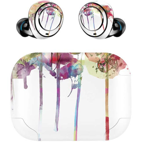 Painted Flowers Amazon Echo Buds Skin