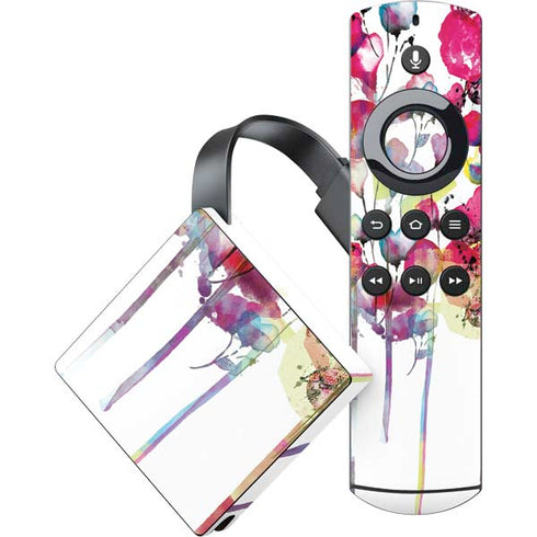 Painted Flowers Amazon Fire TV Skin