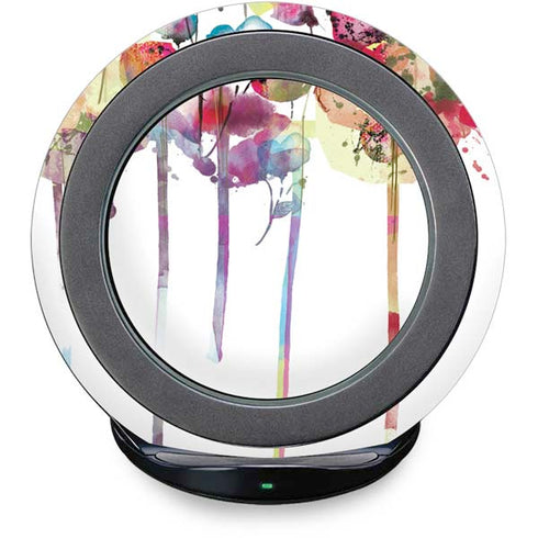 Painted Flowers Fast Charge Wireless Charging Stand Skin