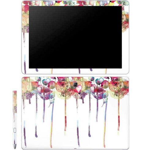 Painted Flowers Galaxy Book 12in Skin