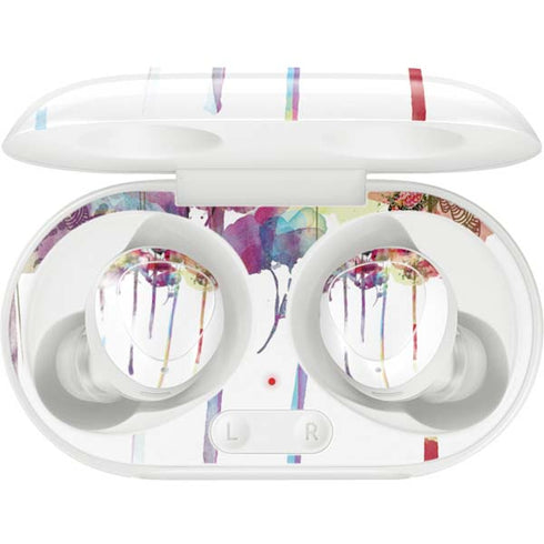 Painted Flowers Galaxy Buds Plus Skin