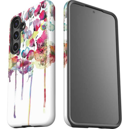 Painted Flowers Galaxy S25 Impact Case