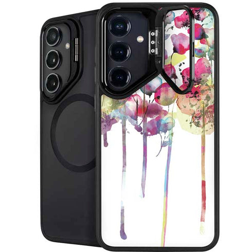 Painted Flowers Galaxy S25 Plus Kickstand Case