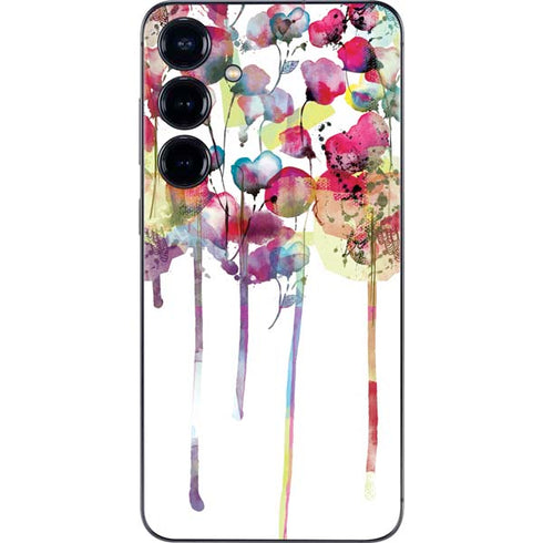 Painted Flowers Galaxy S25 Plus Skin