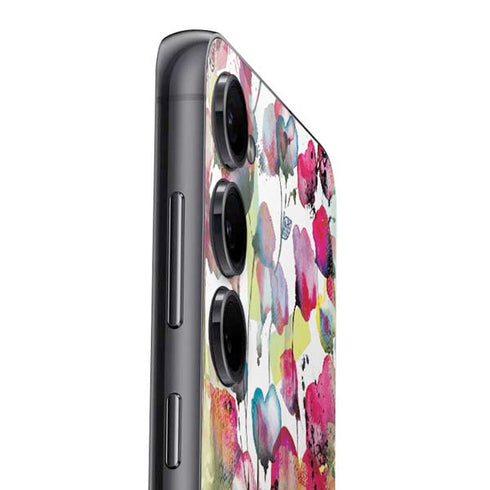 Painted Flowers Galaxy S25 Skin
