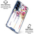 Painted Flowers Galaxy S25 Plus Clear Case