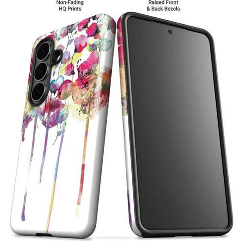 Painted Flowers Galaxy S26 Impact Case