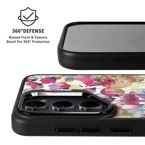 Painted Flowers Galaxy S26 Kickstand Case