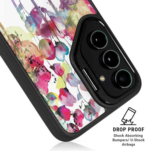 Painted Flowers Galaxy S26 Kickstand Case