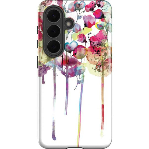 Painted Flowers Galaxy S26 Plus Impact Case