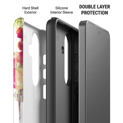 Painted Flowers Galaxy S26 Plus Impact Case