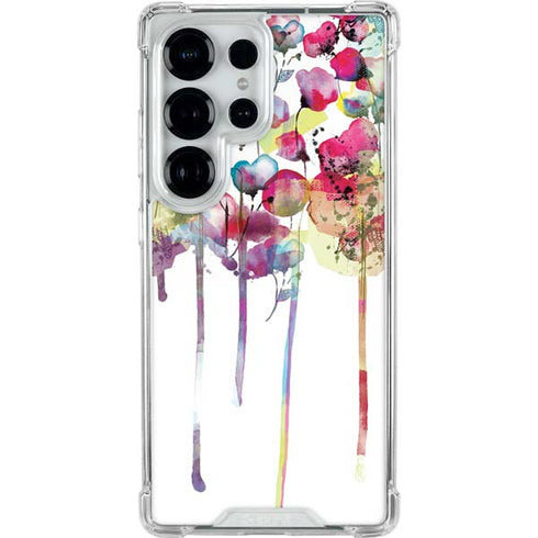 Painted Flowers Galaxy S26 Ultra Clear Case
