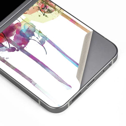 Painted Flowers Galaxy Z Flip6 Skin