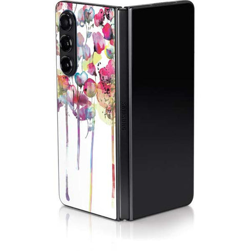 Painted Flowers Galaxy Z Fold5 5G Skin