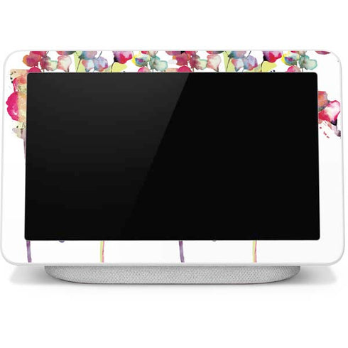 Painted Flowers Google Home Hub Skin
