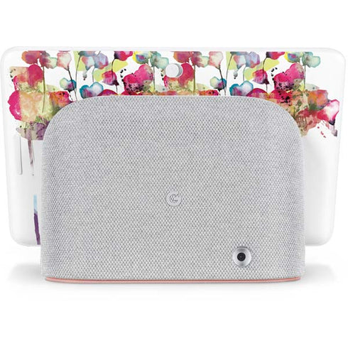Painted Flowers Google Home Hub Skin