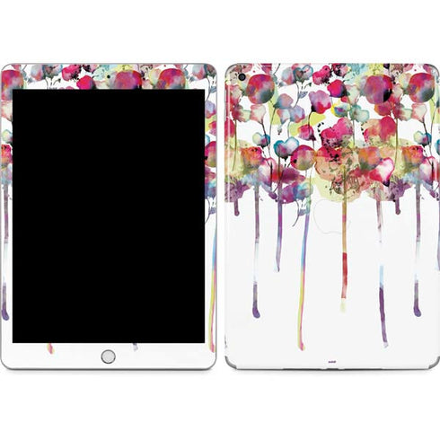 Painted Flowers Apple iPad Skin